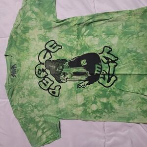 Hot Topic Green Tie-Dye Graphic Tee